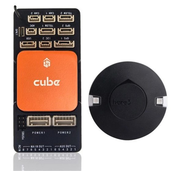Hex Pixhawk 2.1 Cube Orange Standard Set With Here 3 GNSS & ADS-B Carrier Board Agriculture Drone Accessory